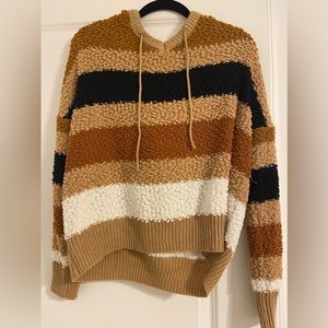 STRIPED BOUTIQUE POPCORN SWEATER